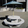 Woodards Concrete Round Picnic Table